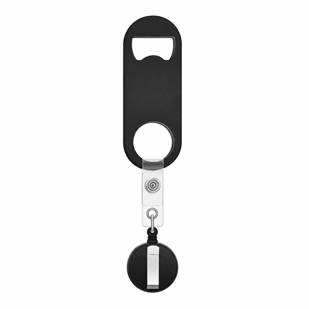 ABS Retractable Key Reel With Bottle Opener — view 2