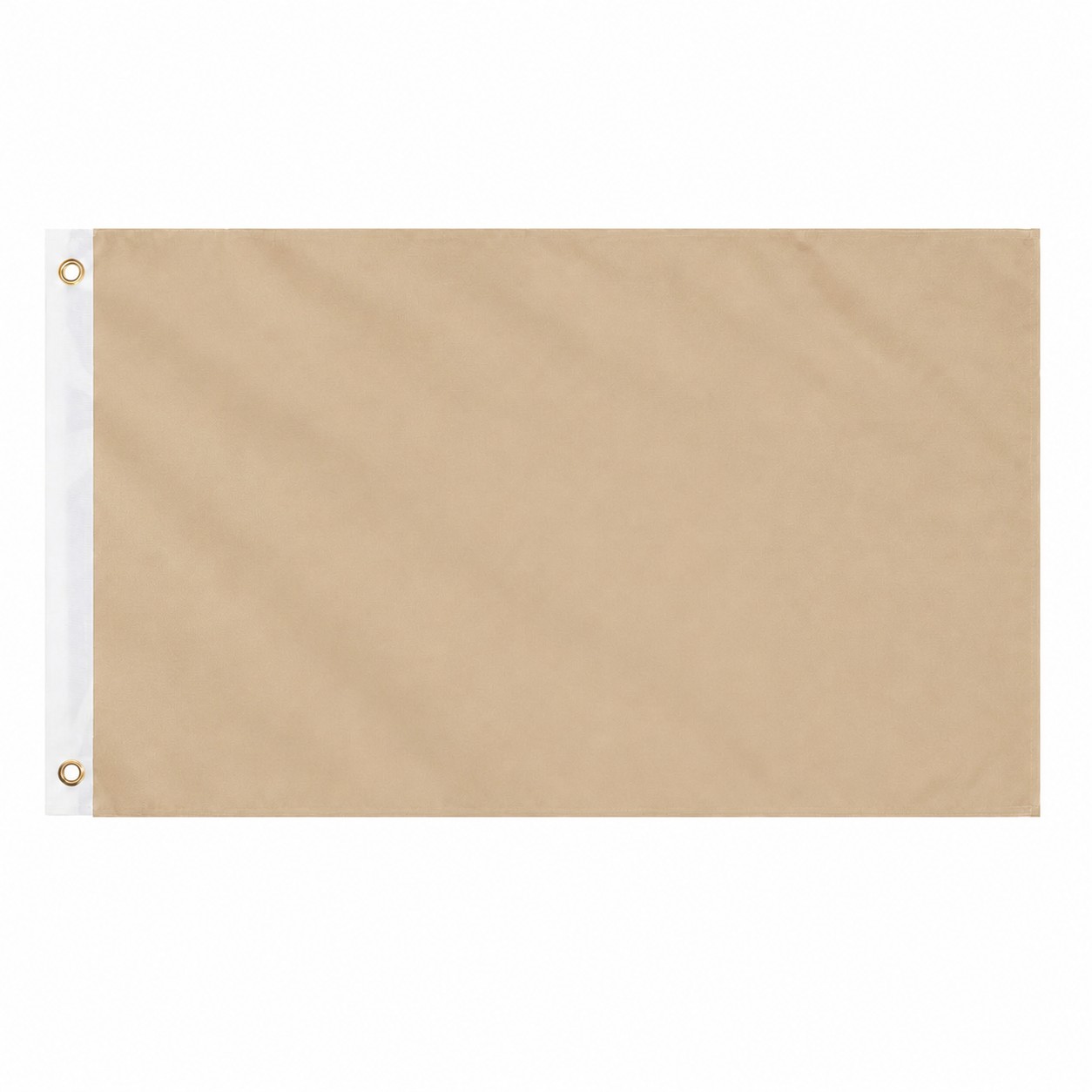 3' Double Sided Polyester Flag — Tan Beige