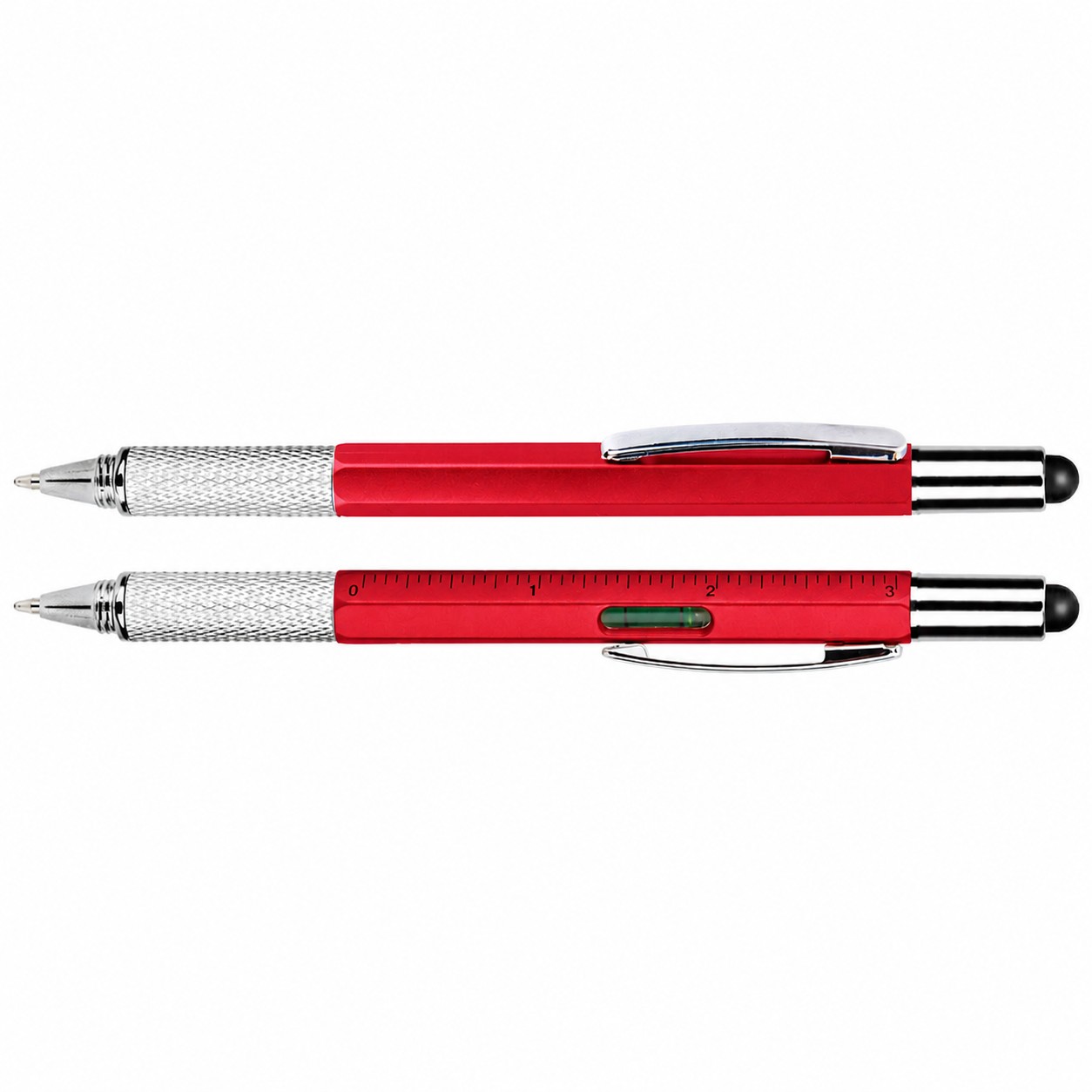 Ruler Stylus ABS Tool Pen — Red