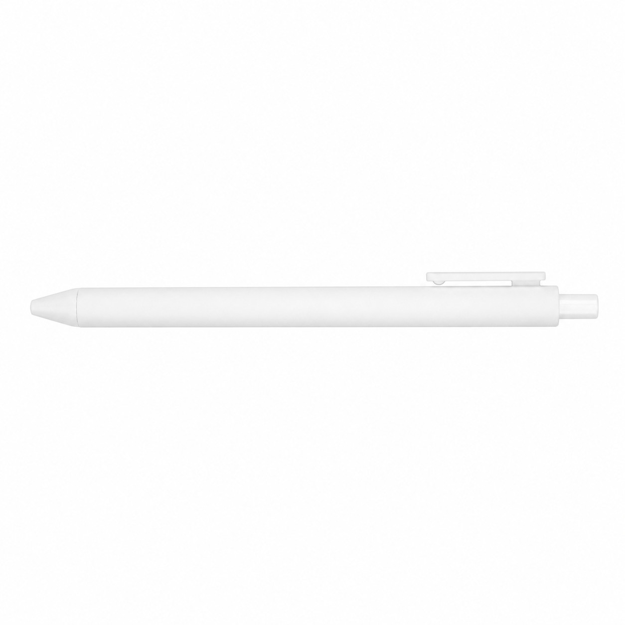 Rubberized ABS Click Gel Pen — White