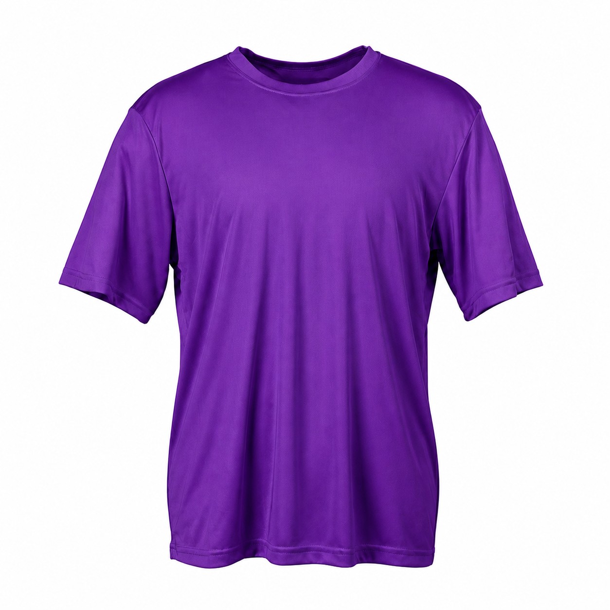 Men's Polyester Athletic T-Shirt — Purple