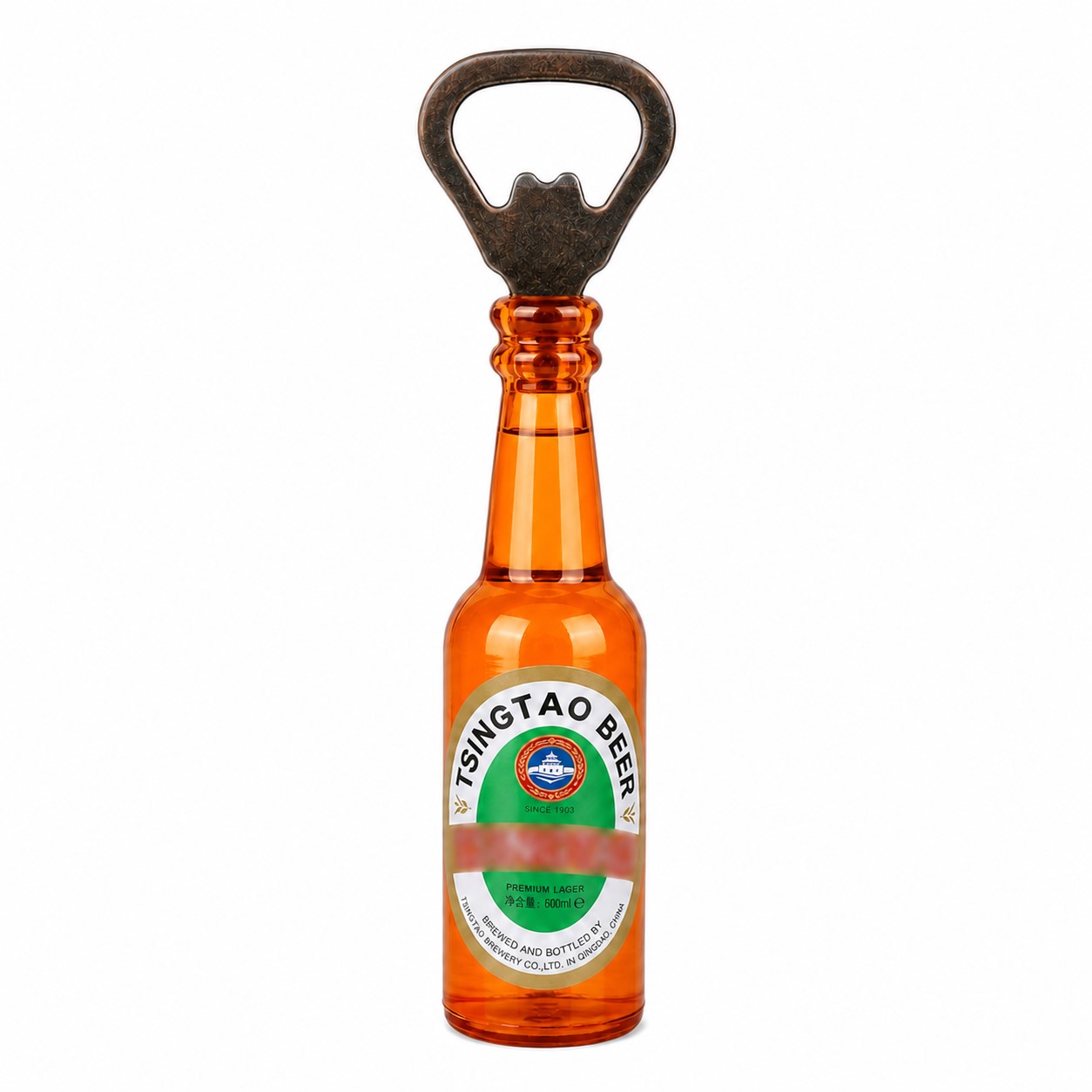 Magnetic Bottle Opener Fridge Accessory — Orange