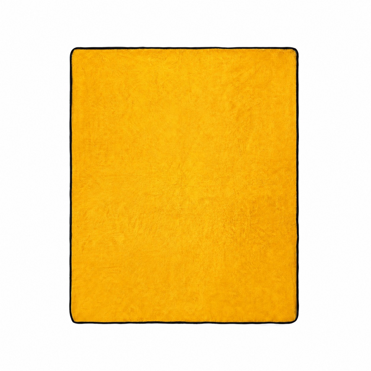 Soft Plush Flannel Throw Blanket — Gold