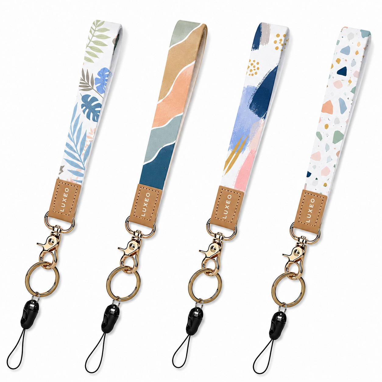 Polyester Wristlet Keychain Holder