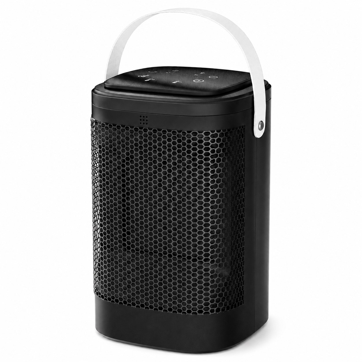 Portable Ceramic Indoor Space Heater — Clear White