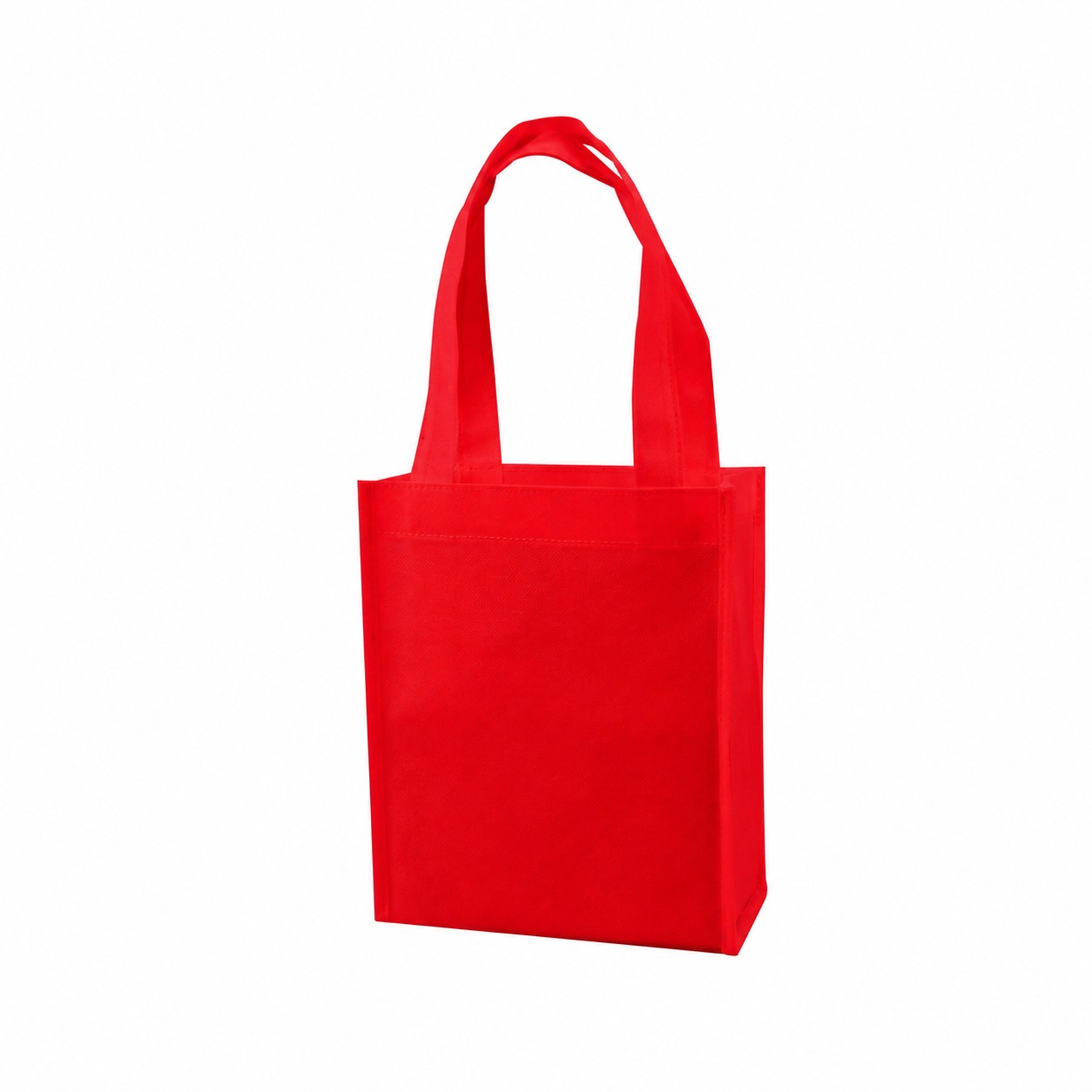 Mini 4" Gusset Tote Bag — Red