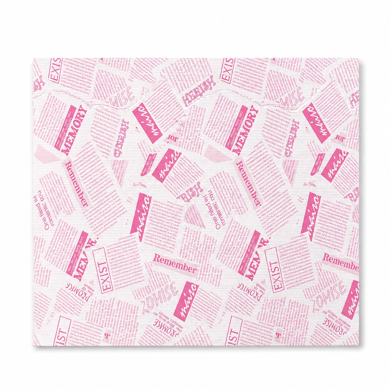 Square Deli Wax Paper Sheets — Pink