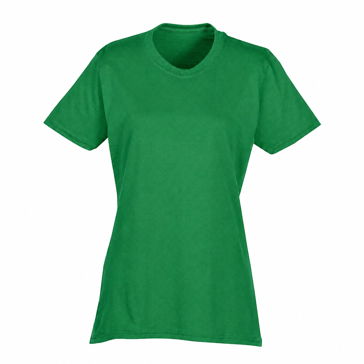 Ladies Cotton Polyester Crewneck Tee — Green