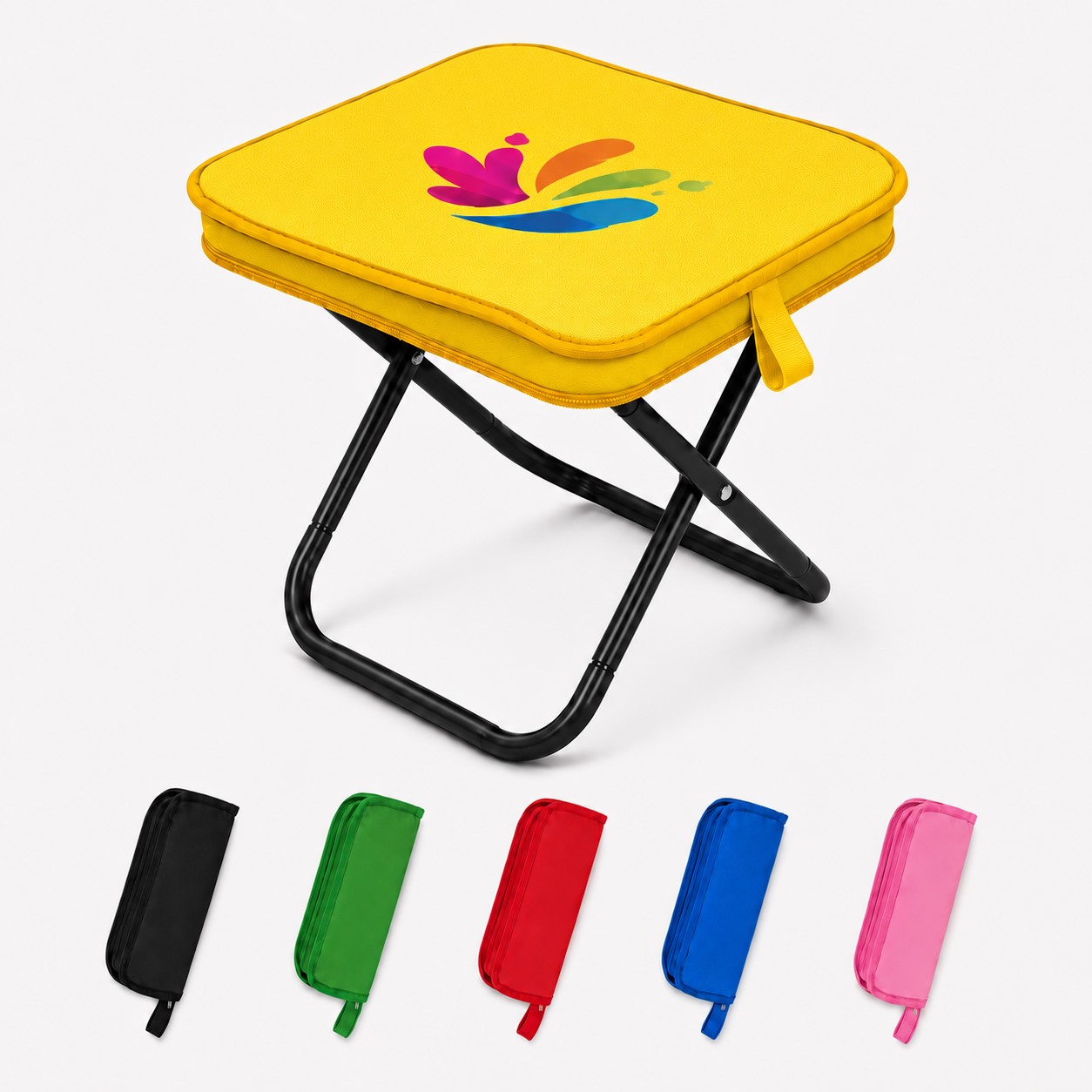 Pencil Stool With Foldable Oxford Seat