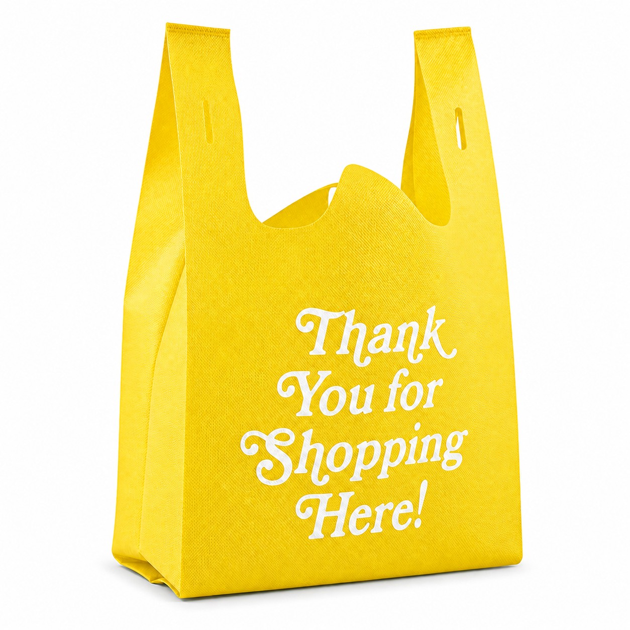 Polypropylene Reusable Grocery Bag — Yellow