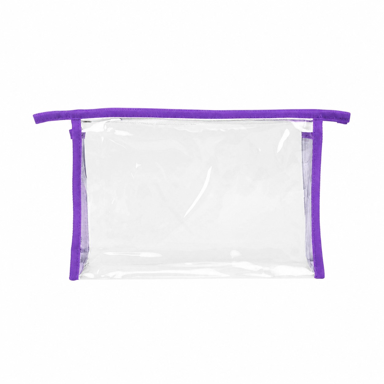 PVC Transparent Toiletry Bag — Purple