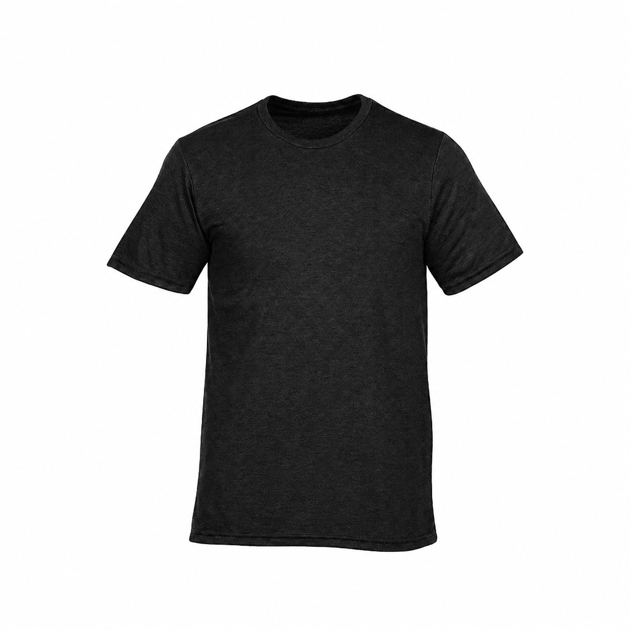 Recycled Tri Blend Crewneck Tee — Black