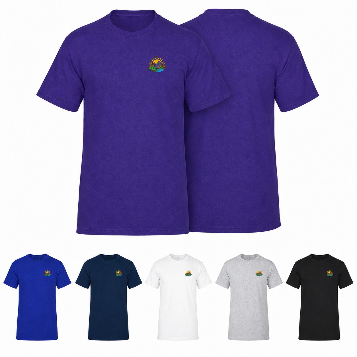 Cotton Short Sleeve Crewneck Shirt
