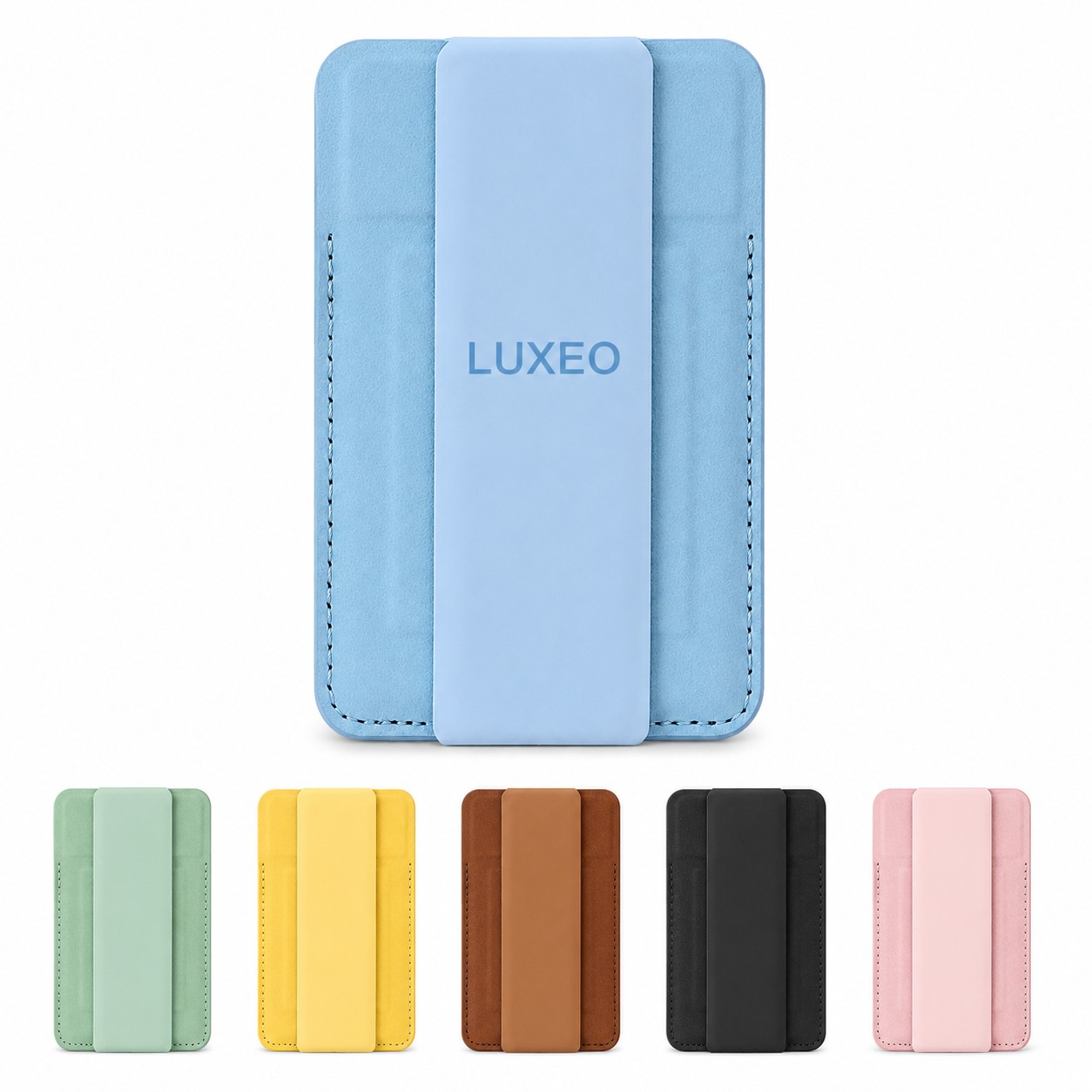 Slim Magnetic Phone Card Holder Stand