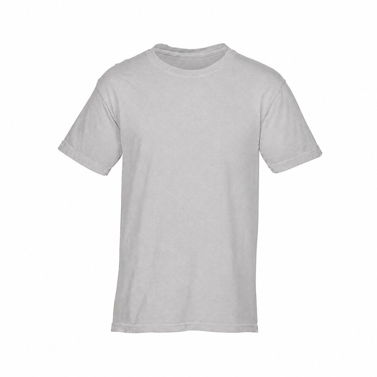 Garment-Dyed Ringspun Cotton T-Shirt — Silver