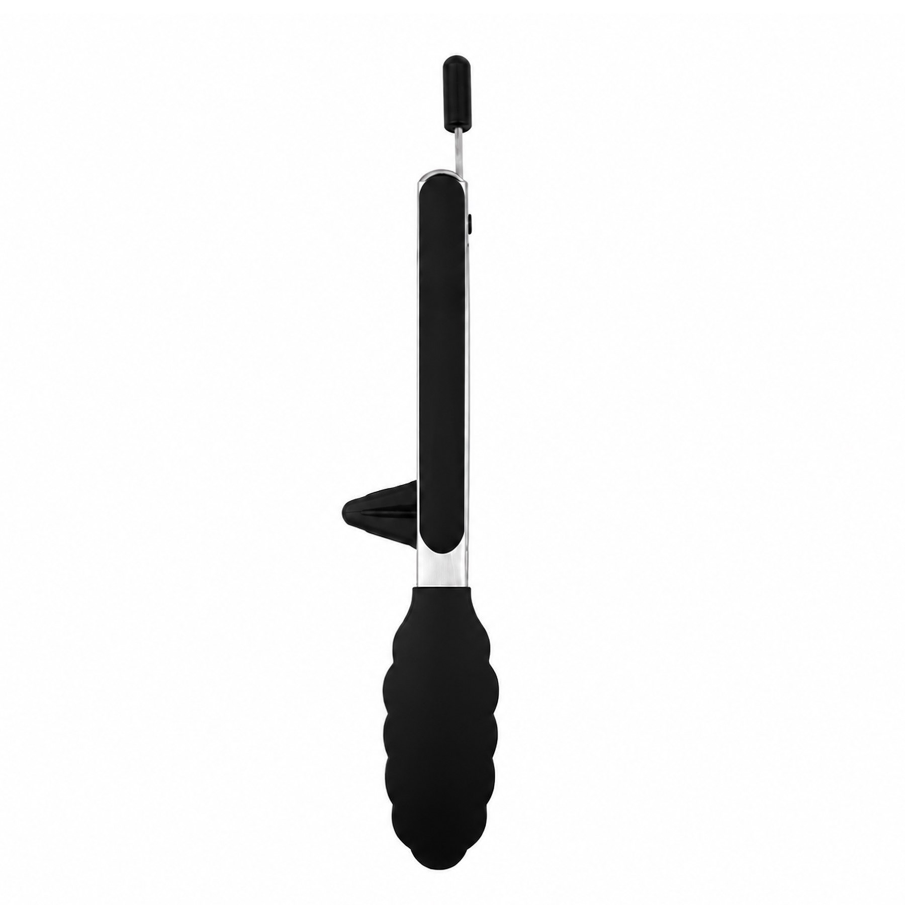 Locking Silicone Tip Stainless Steel Tongs — view 2
