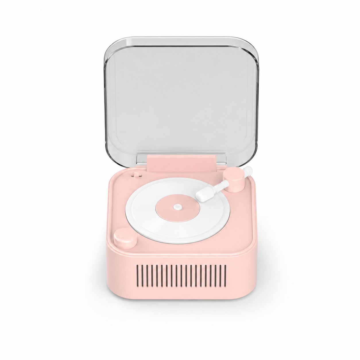 Retro Rotating Disc Bluetooth Speaker Clock — view 2