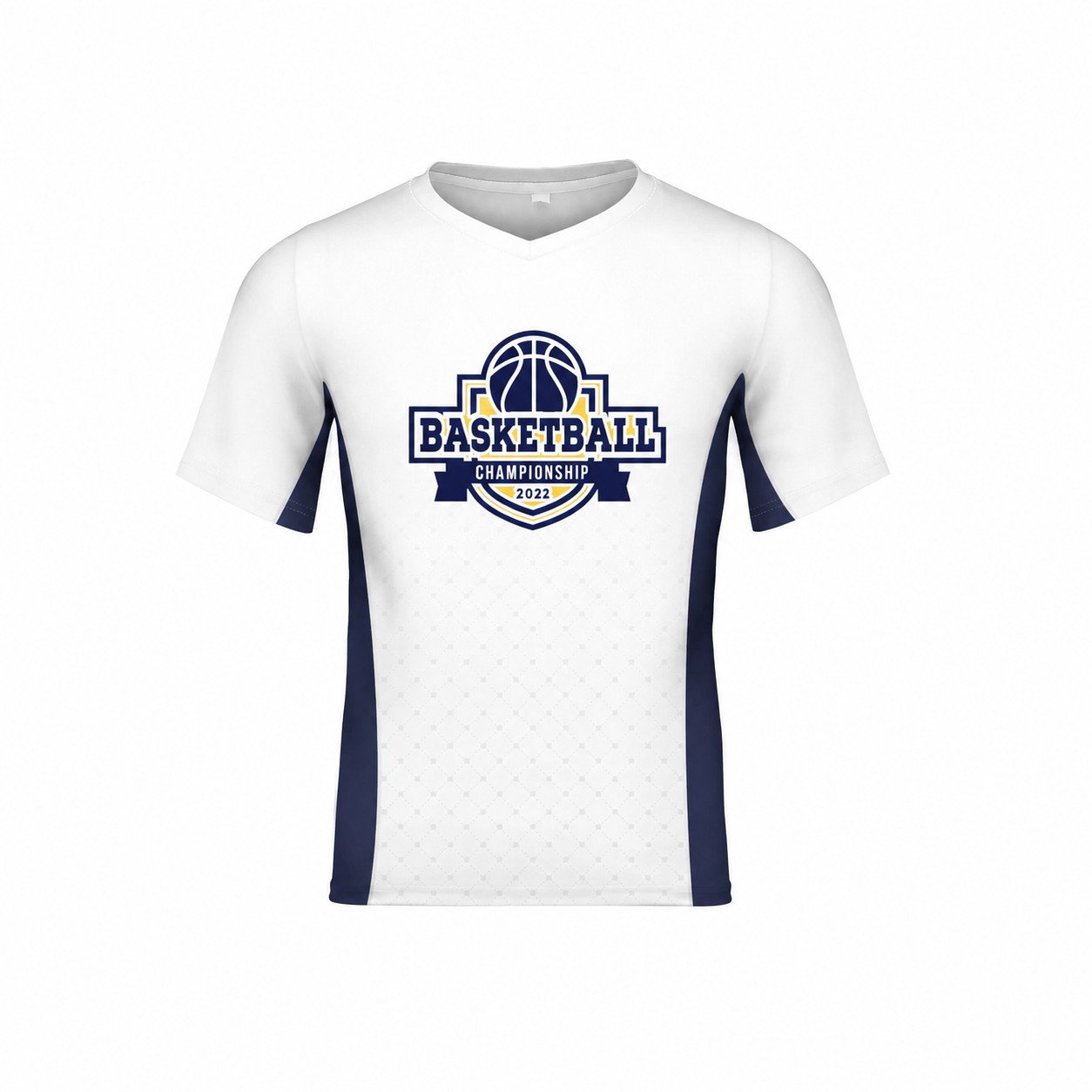 Moisture-Wicking Polyester Crew Neck T-Shirt — Clear White