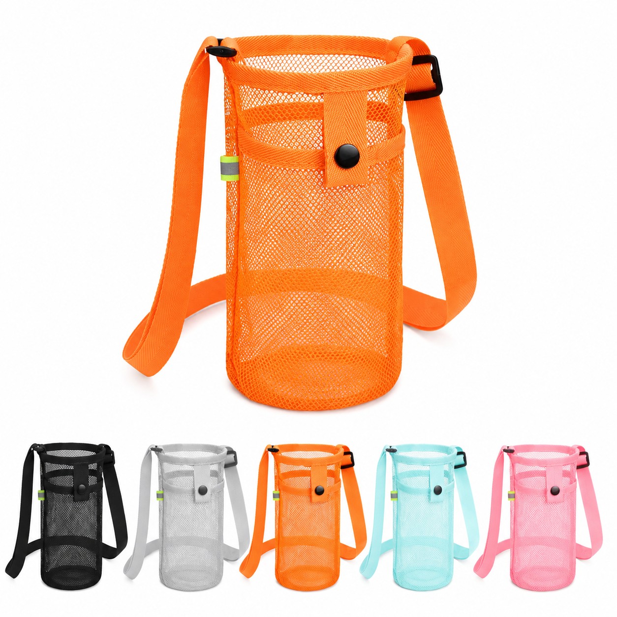 Mesh Water Bottle Holder With Strap