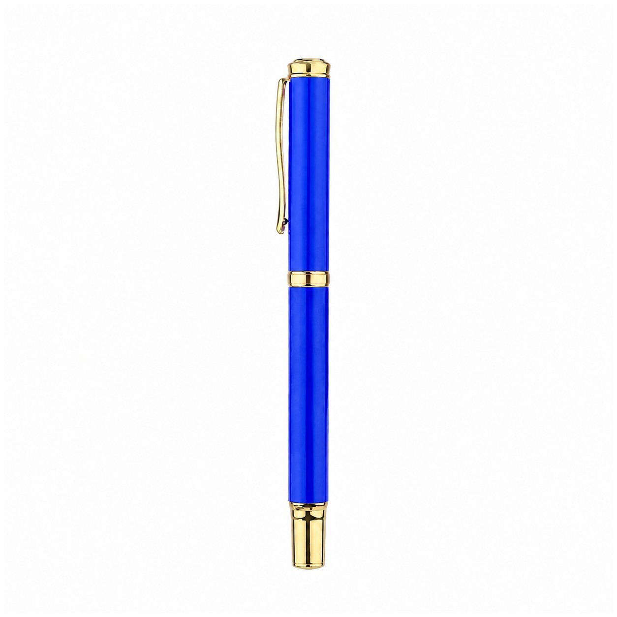 Aluminum Capped Gel Pen Gift Set — Royal Blue