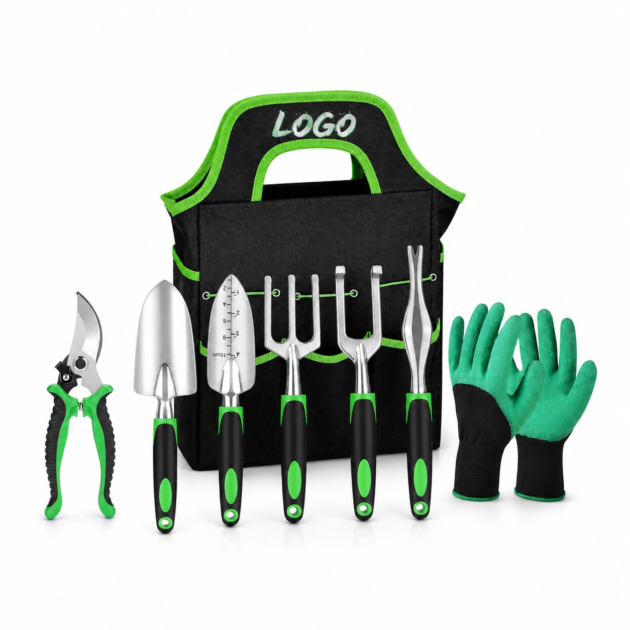 Garden Tool Set With Organizer Tote