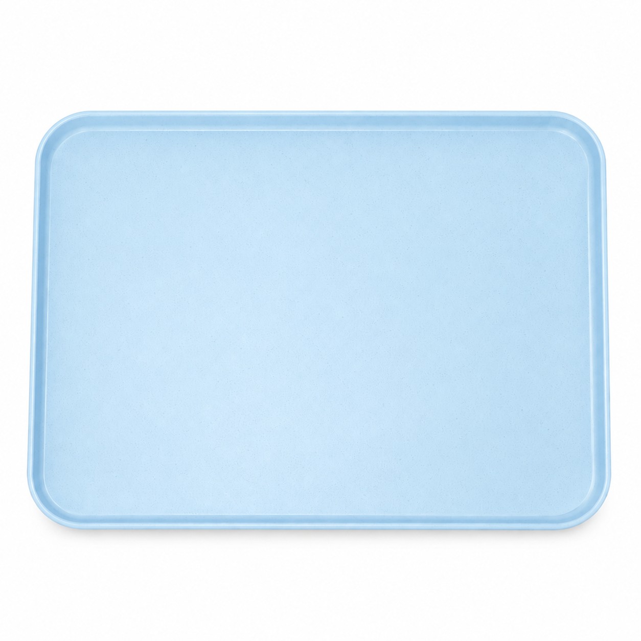 Large Reusable Plastic Serving Tray — Light Blue