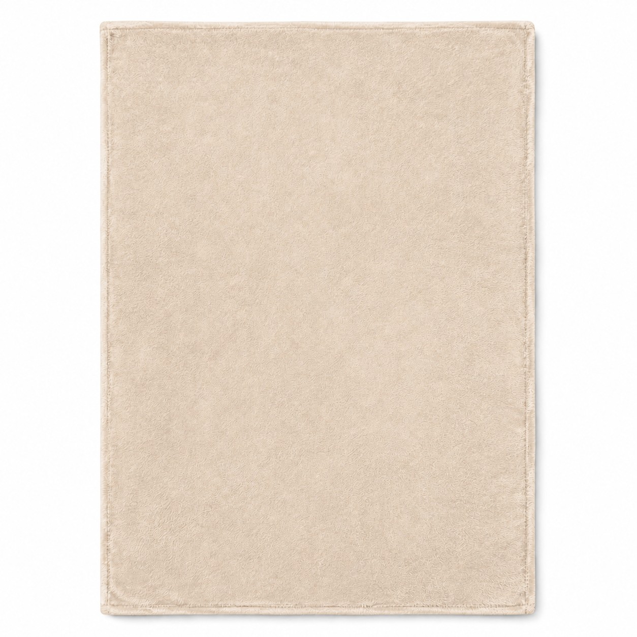 Soft Flannel Travel Blanket — Beige
