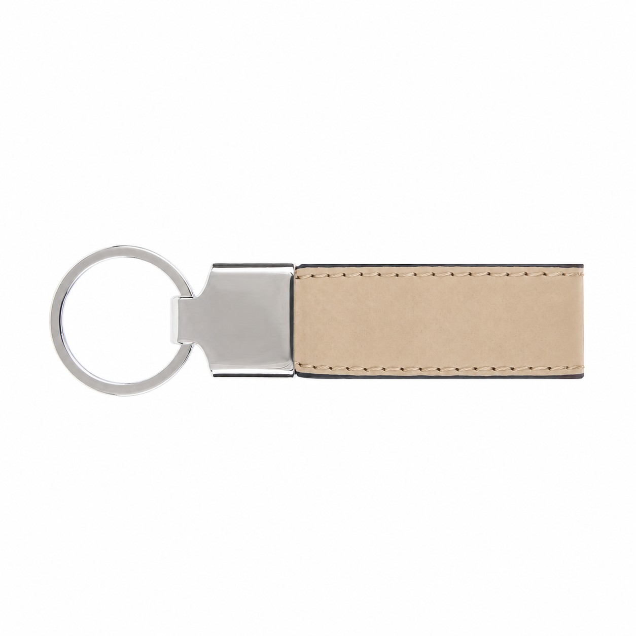 PU Leather Key Chain Strap — Beige