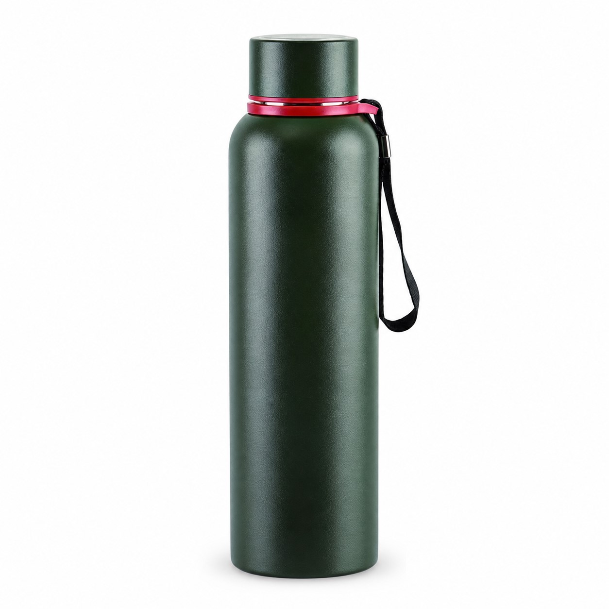 20 Oz Strap Lid Vacuum Water Bottle — view 2