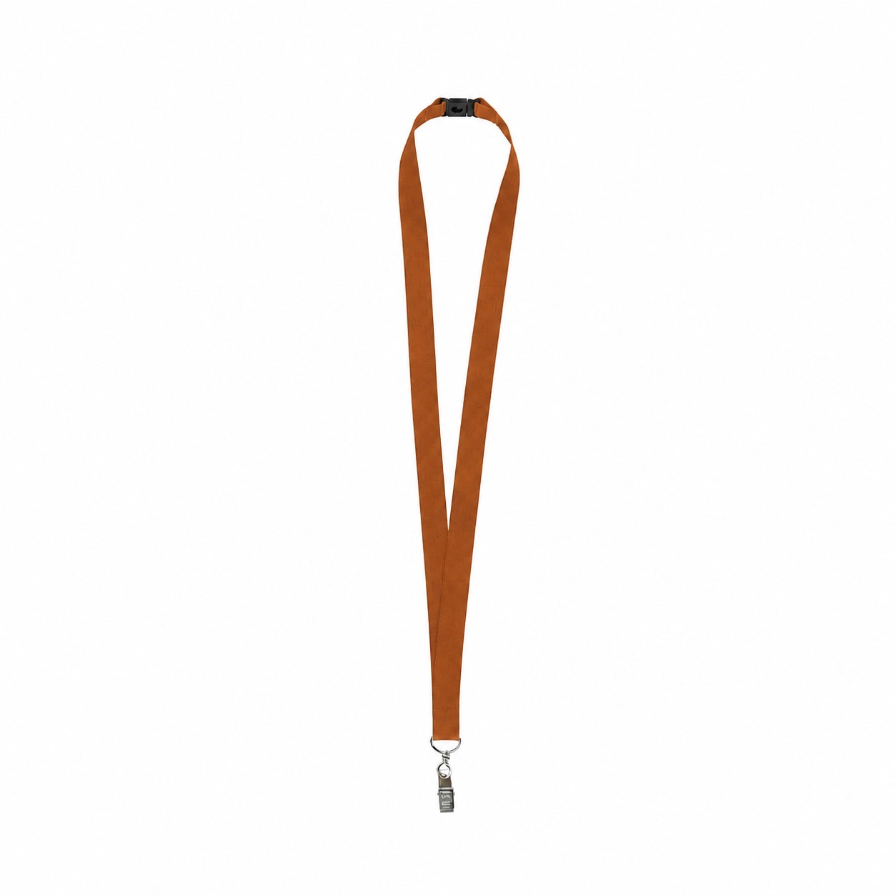 Rear Breakaway Bulldog Clip Lanyard — Copper Brown