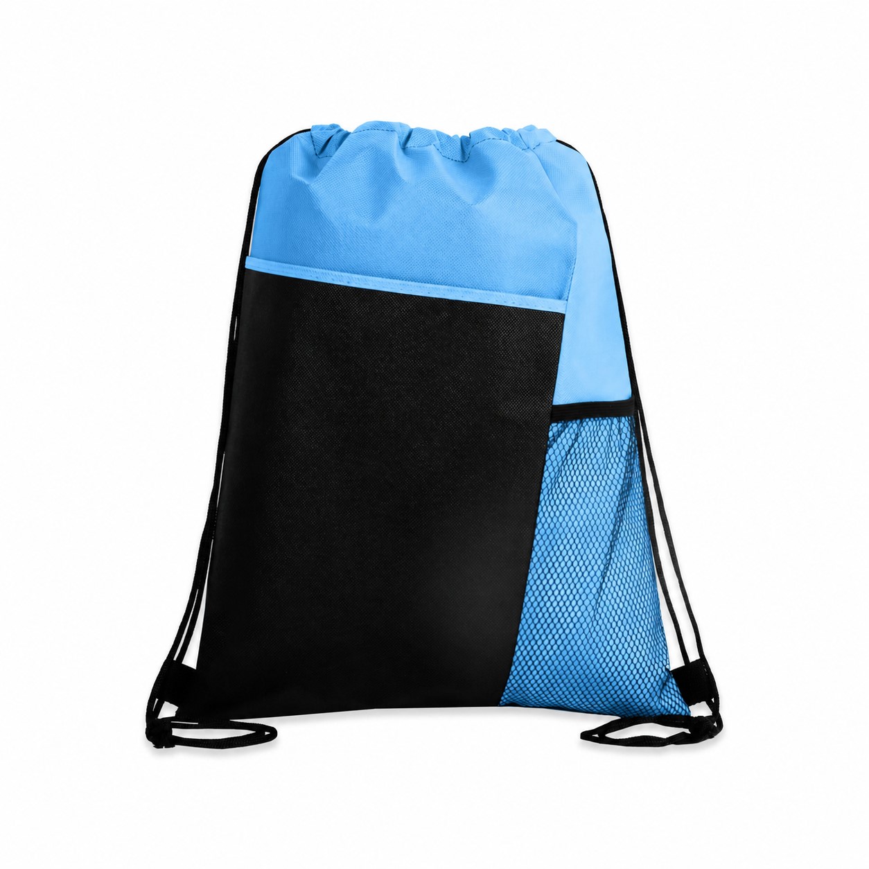 80GSM Non-Woven Drawstring Bag — Baby Blue