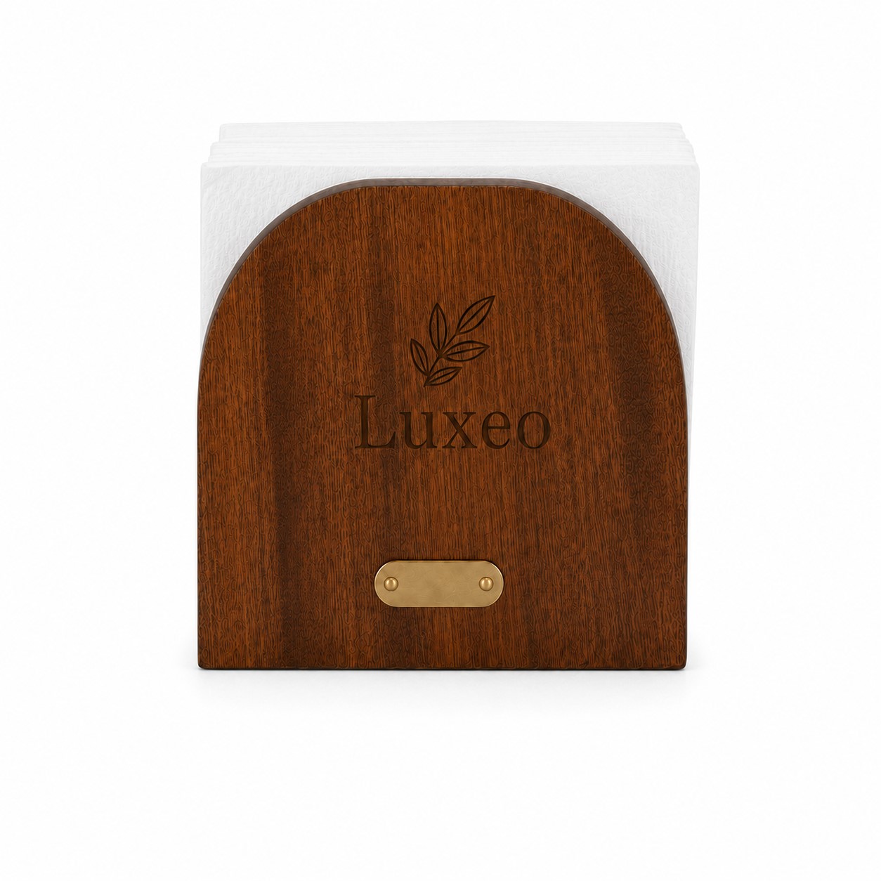 Arched Solid Wood Napkin Holder