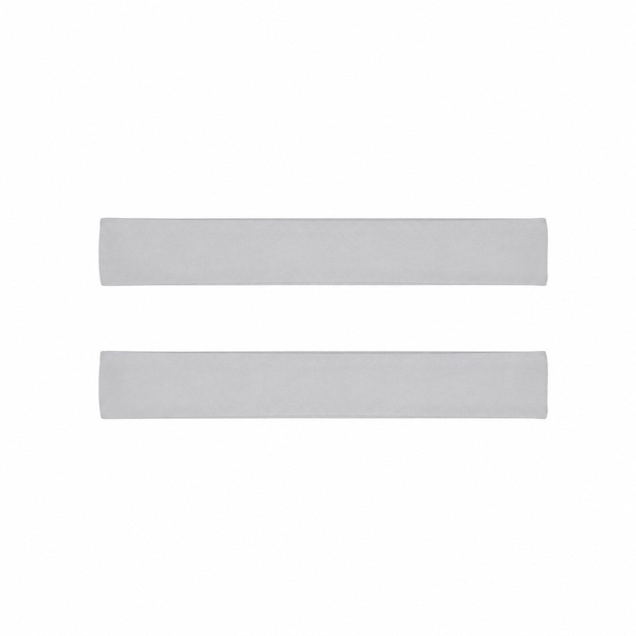 Lightweight Polyester Sports Headband — Silver
