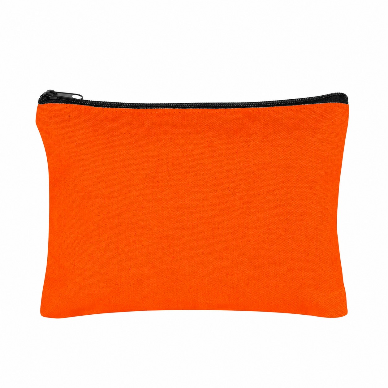 Canvas 11" Makeup Bag — Orange