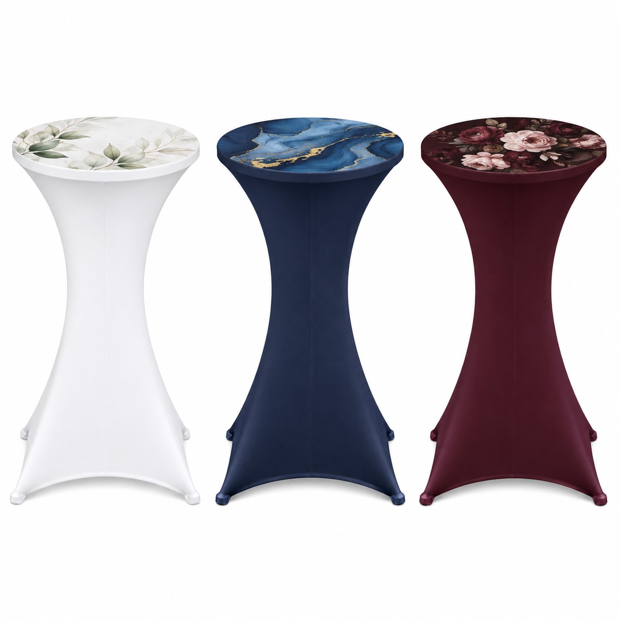 Fitted Spandex Cocktail Table Cover
