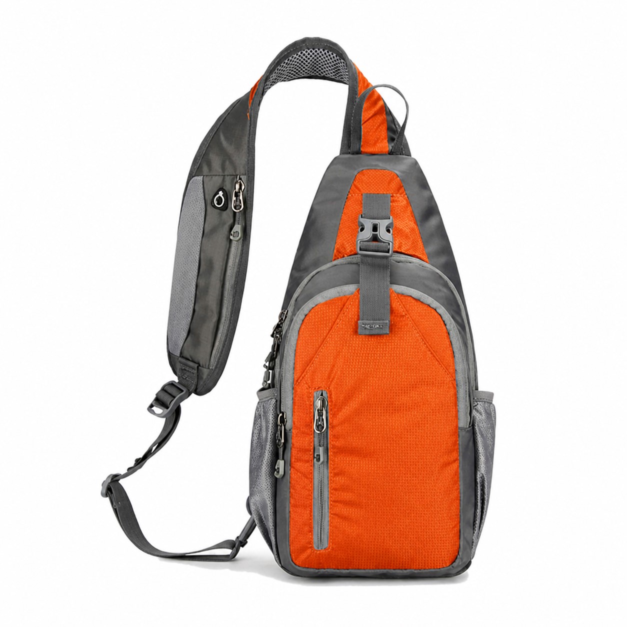 Nylon Single Strap Sling Bag — Orange