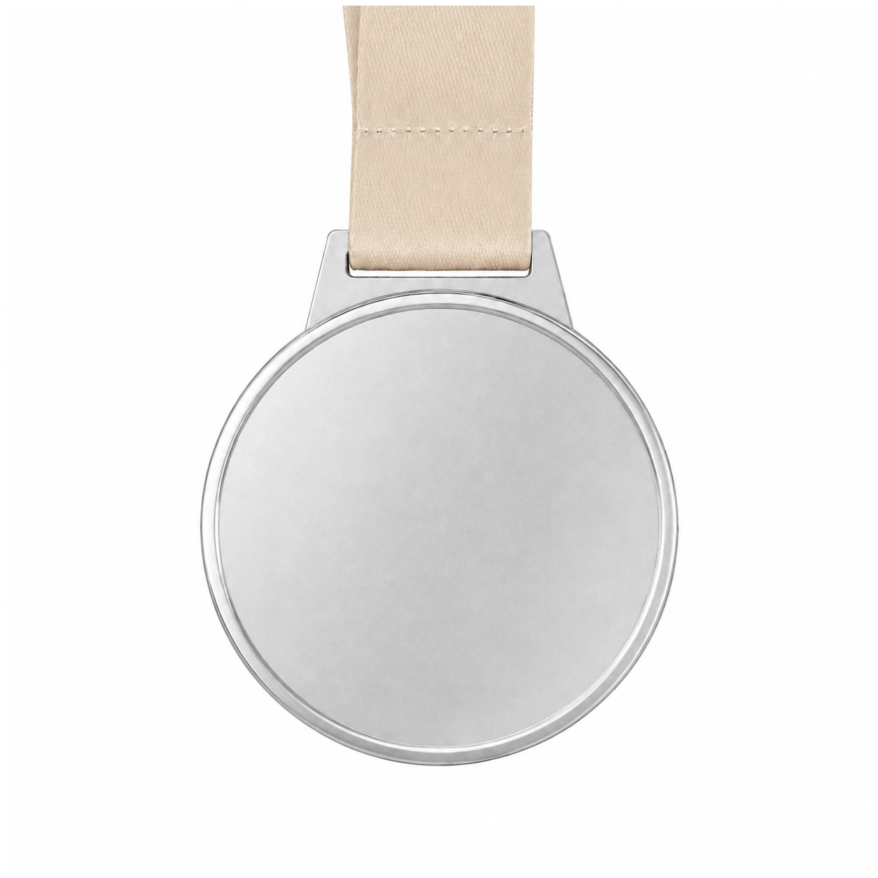 Single Sided Hard Enamel Medal — Natural Beige