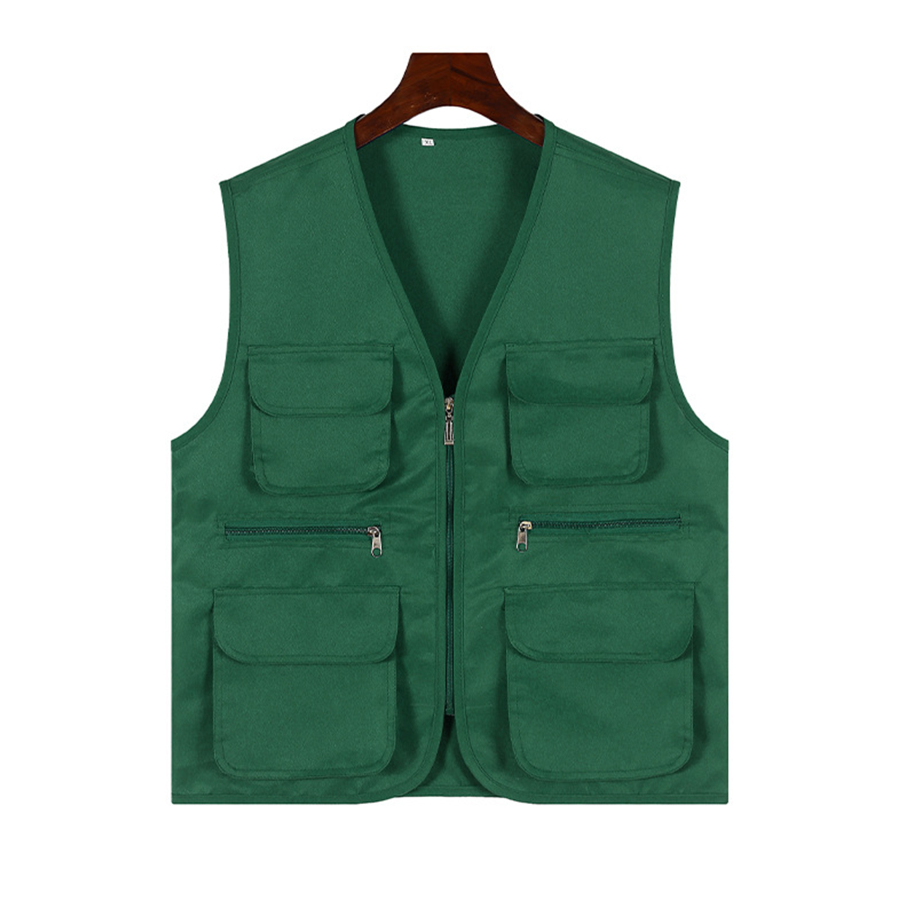 Zippered Multi Pocket Outdoor Vest — view 2