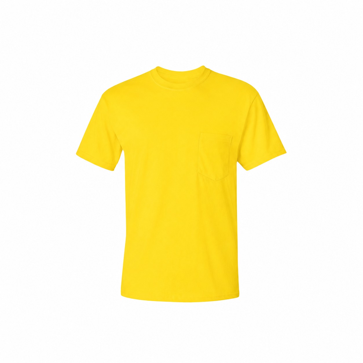 Cotton Pocket Shirt — Yellow