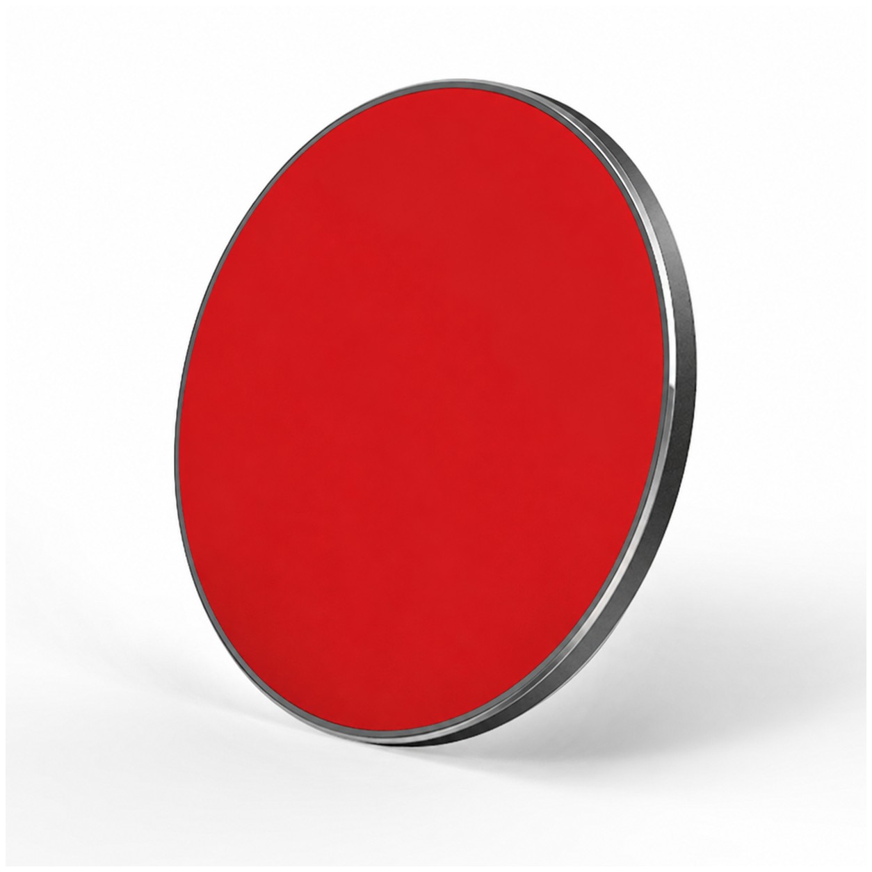 Round Metal Charging Pad — Red