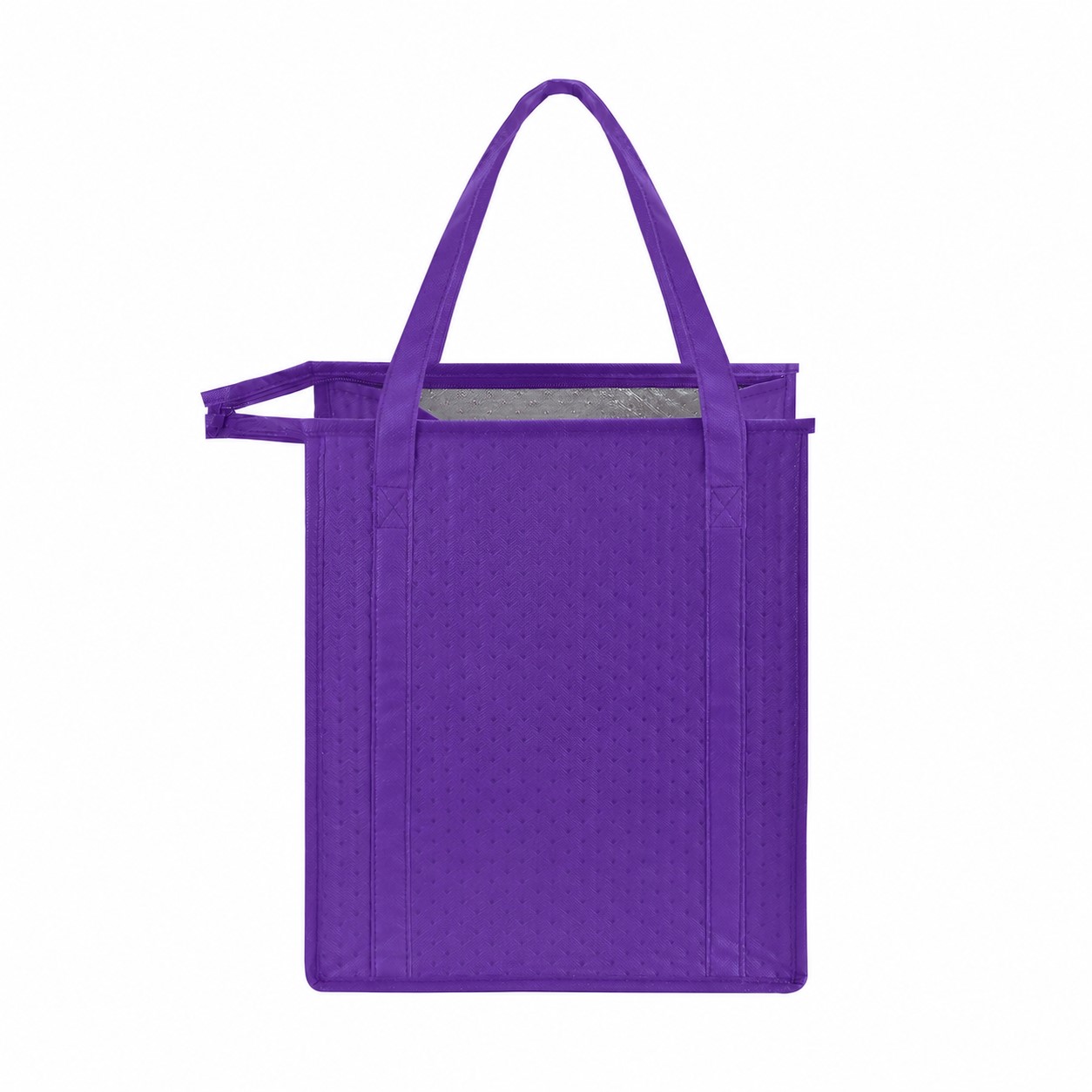 Thermal Reinforced Handles Cooler Tote — Purple