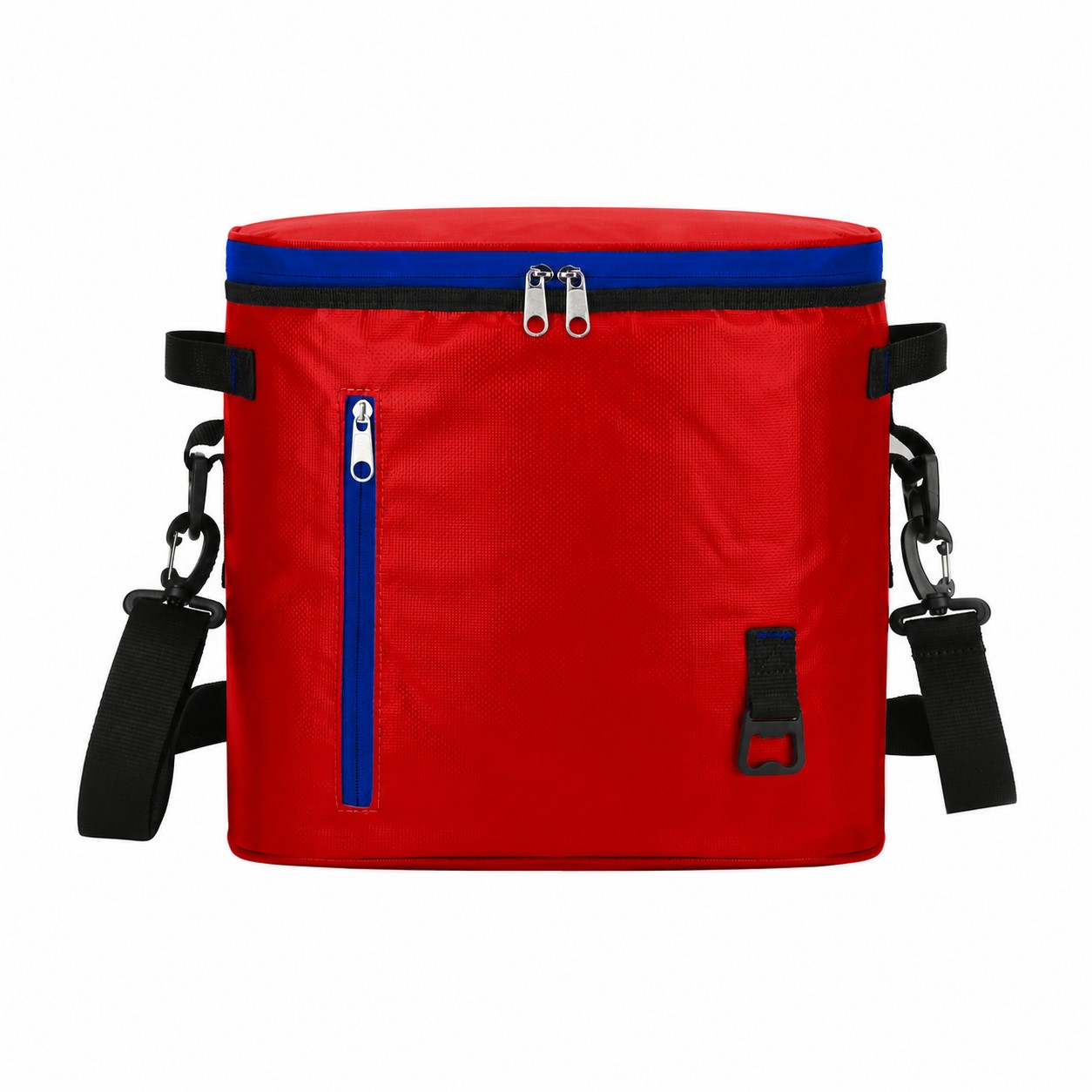 24-Can Insulated Soft-Sided Cooler Bag — Red