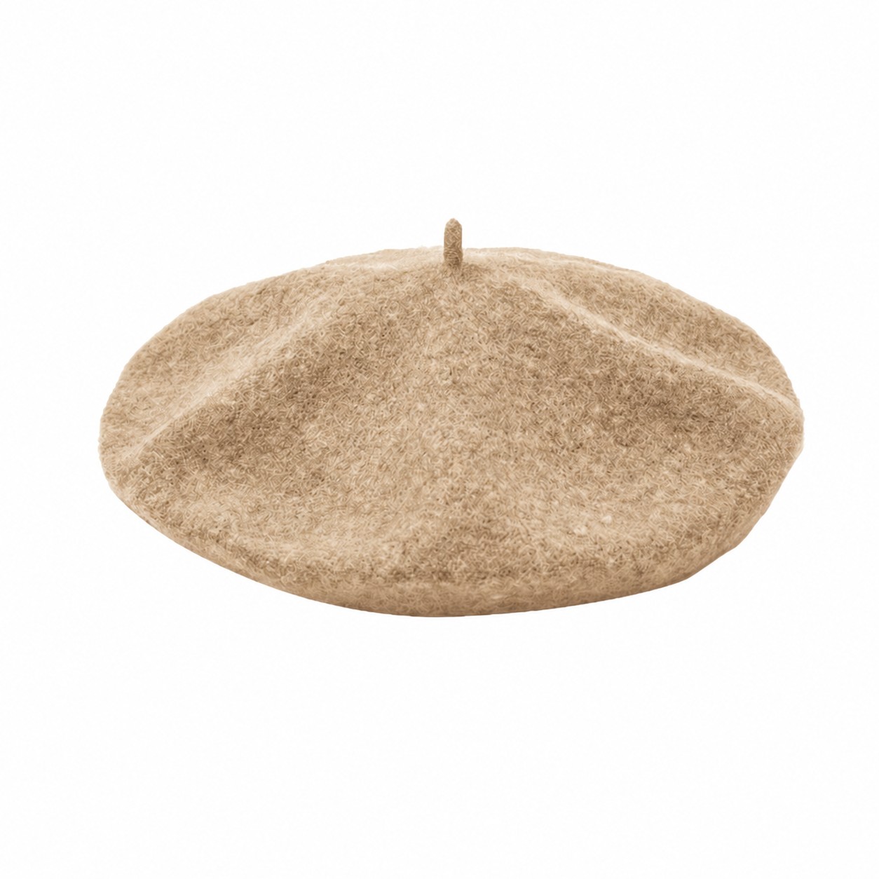 Polyester Vintage Beret Painter Hat — Beige