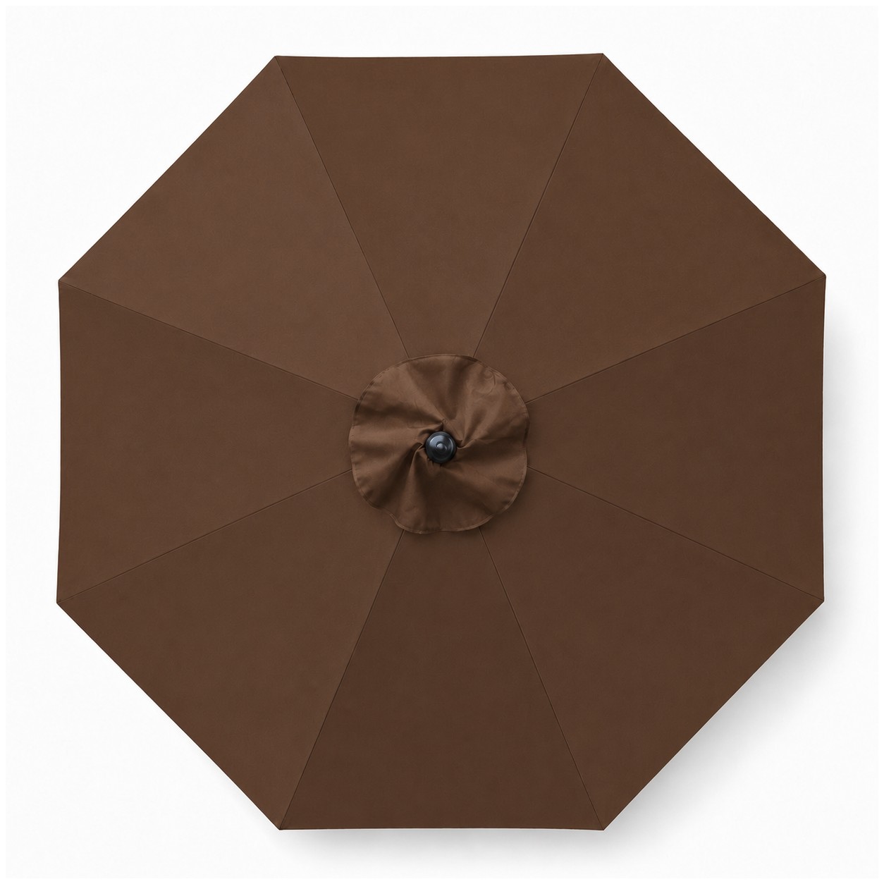9' Aluminum Market Umbrella Crank Lift — Brown