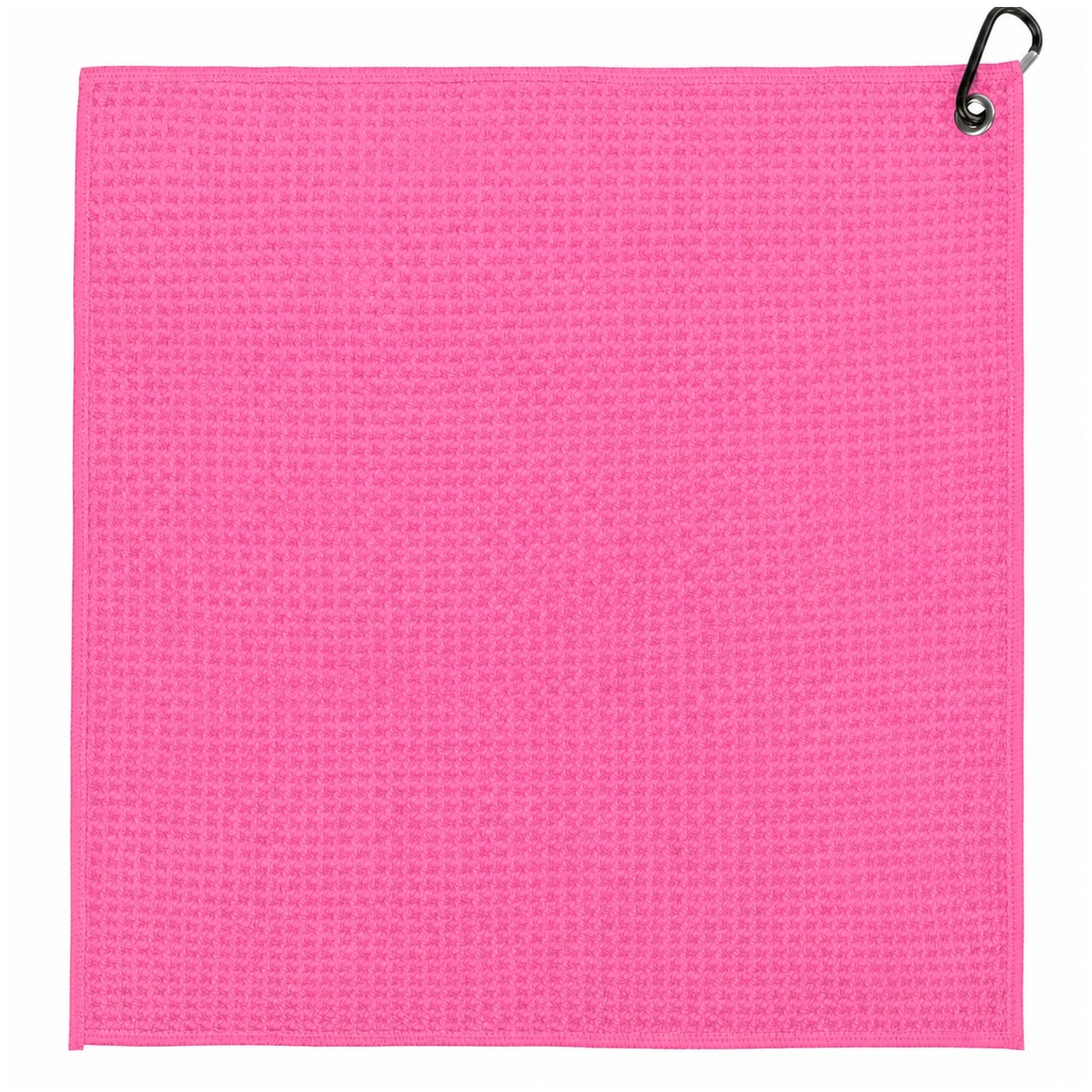 Waffle Polyester Golf Towel — Pink