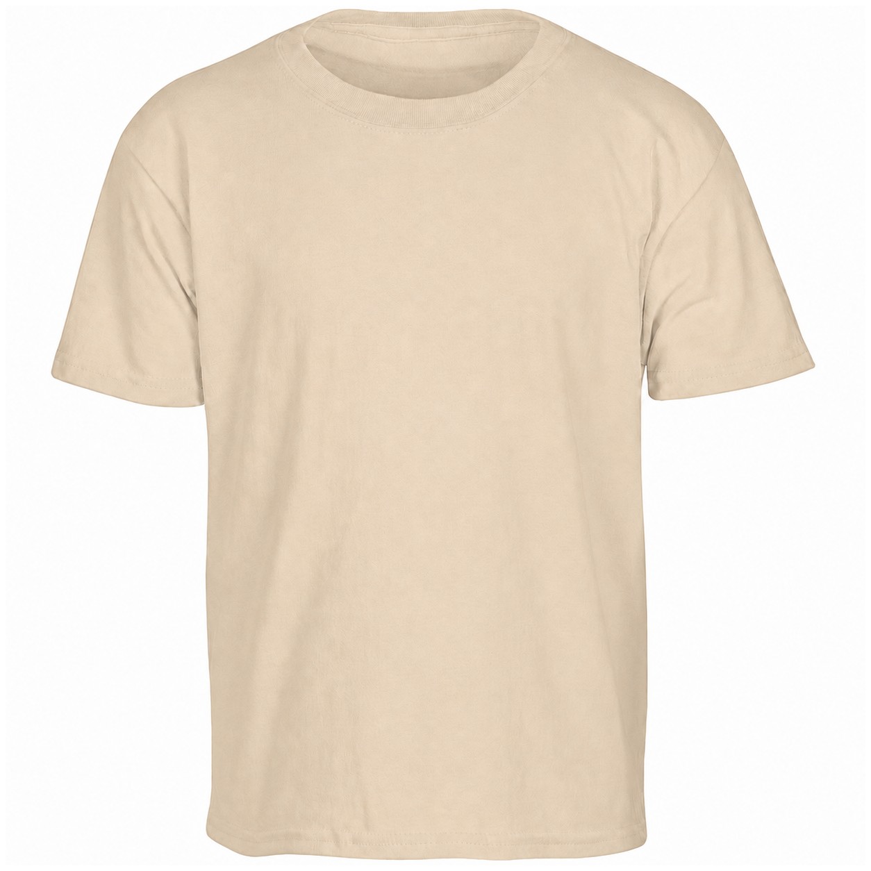 Youth Cotton T Shirt — Beige