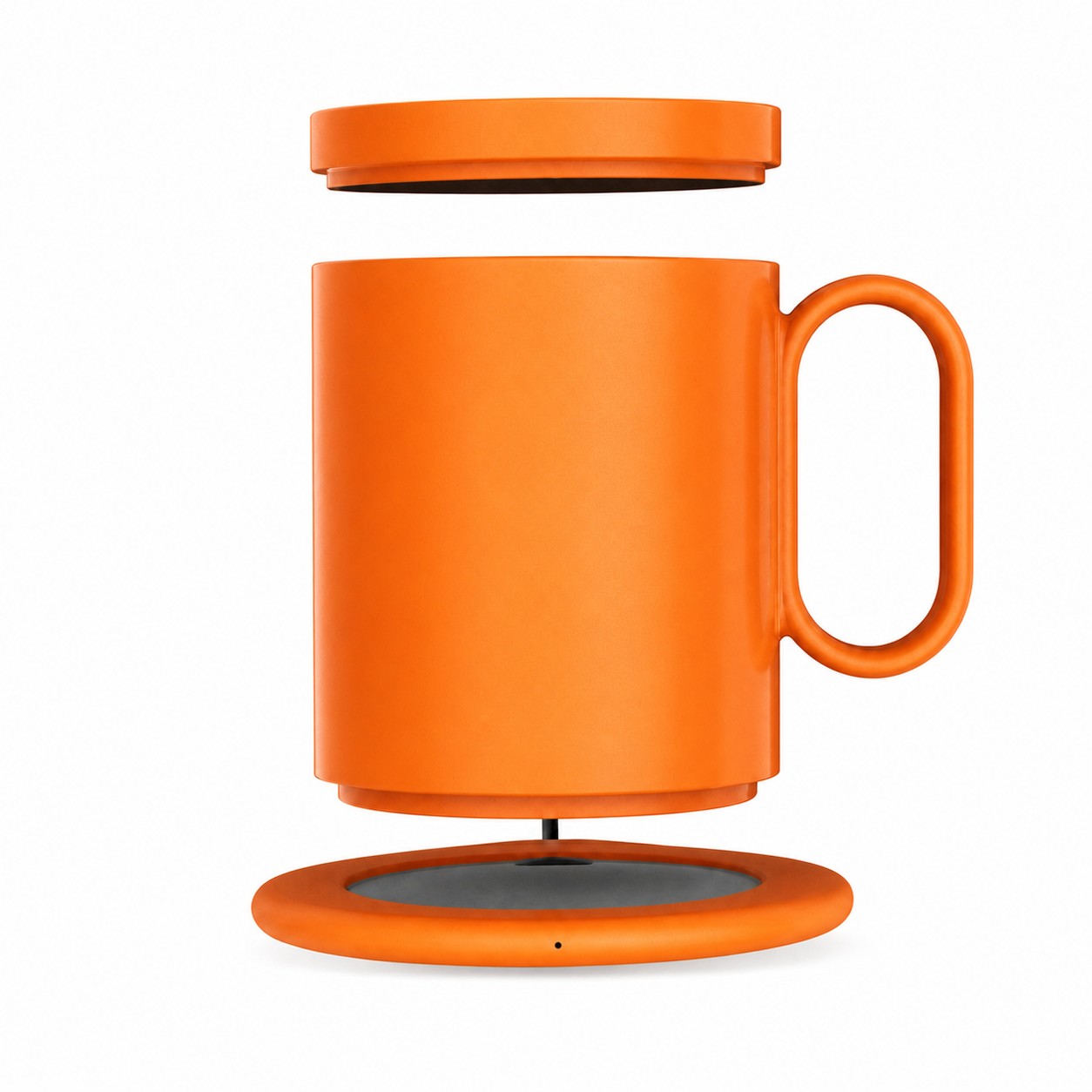 Desktop Warming Mug Charger Set — Orange