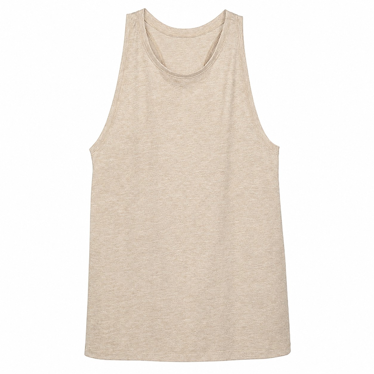 Ladies Tri Blend Racerback Tank — Beige