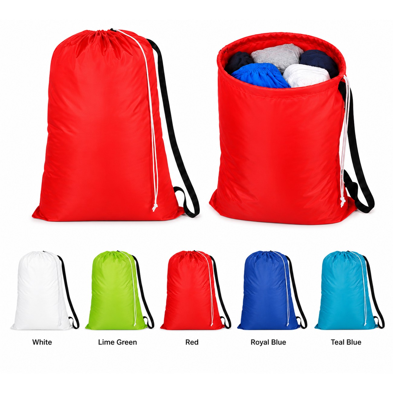 210D Polyester Adjustable Strap Drawstring Bag