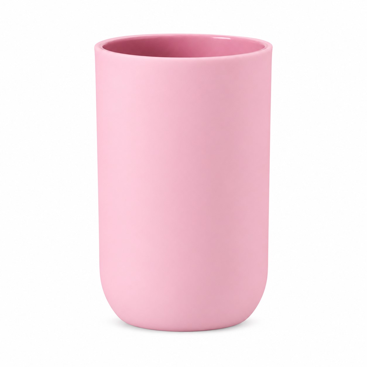 Durable Plastic Bathroom Tumbler Cup — Pink